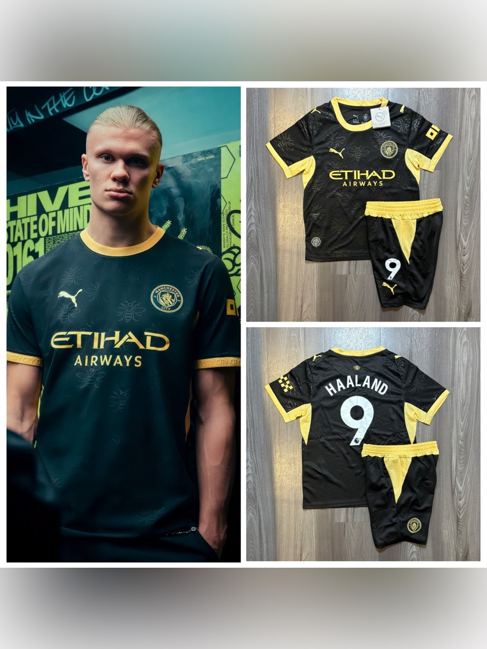 ERLING HAALAND #9 Manchester City 2026-27 Away KIDS Kit